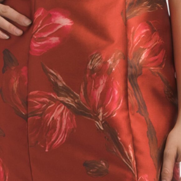 RENE BY RENE RUIZ Strapless Floral Mikado Mermaid Gown - Picture 3 of 4